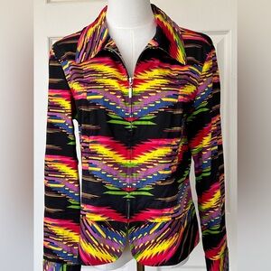 Erin London Women’s Southwest‎ Print Cotton Jacket Size 8